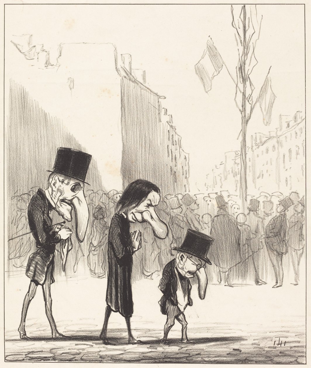 I tre piccoli santi da Honoré Daumier