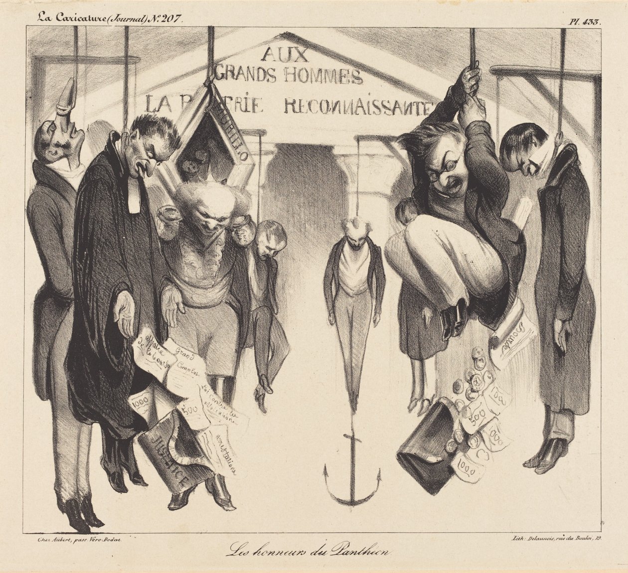 Gli onori del Pantheon da Honoré Daumier