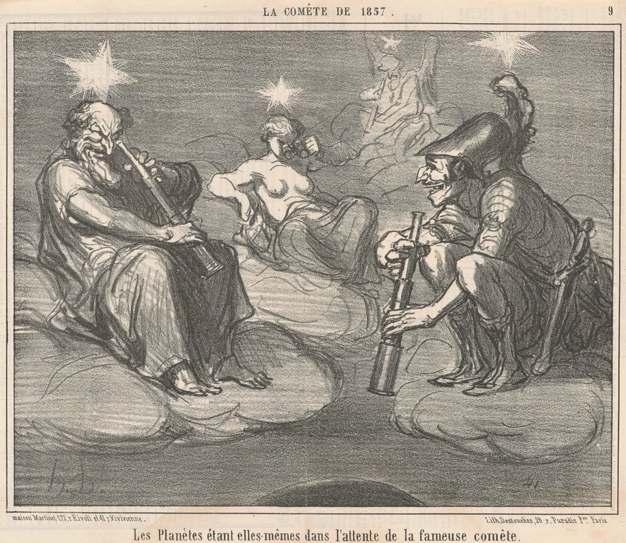 I pianeti essendo essi stessi da Honoré Daumier