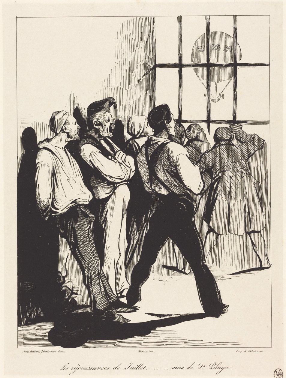 I festeggiamenti di luglio... visti da Ste. Pélagie da Honoré Daumier