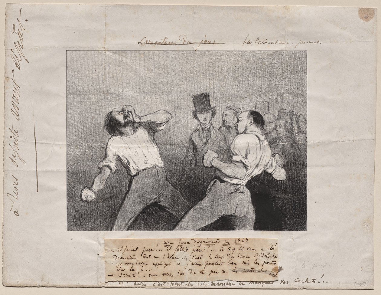 Lezione di Comprensione nel 1843 da Honoré Daumier