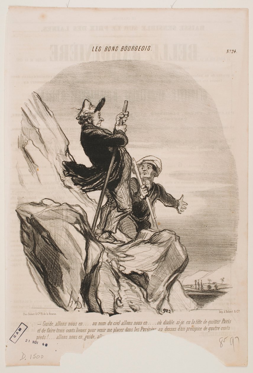 Andiamocene da qui, guida, partiamo. da Honoré Daumier