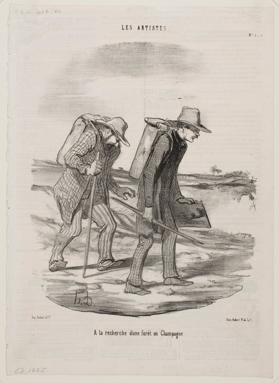 Alla ricerca di una foresta nella Champagne da Honoré Daumier