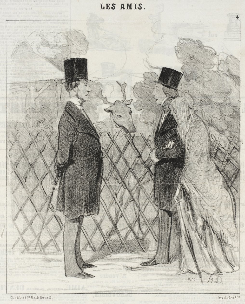 La signora Cabassol sta passeggiando... da Honoré Daumier