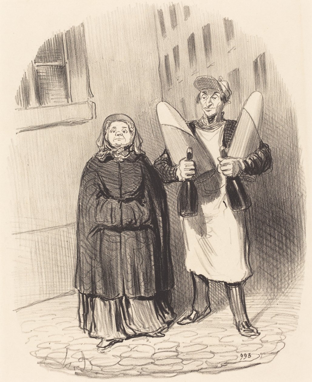 La signora Chapotard si appresta a preparare le sue marmellate da Honoré Daumier
