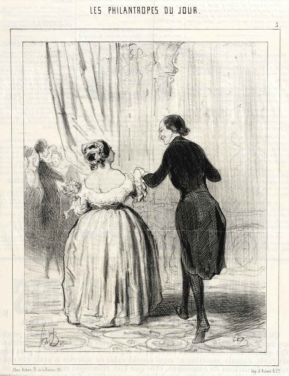 Signora ... non basta aver danzato a beneficio di quei poveri polacchi ... da Honoré Daumier