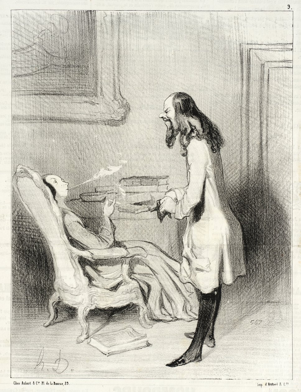 Signora, come le sembra questa sigaretta da Honoré Daumier