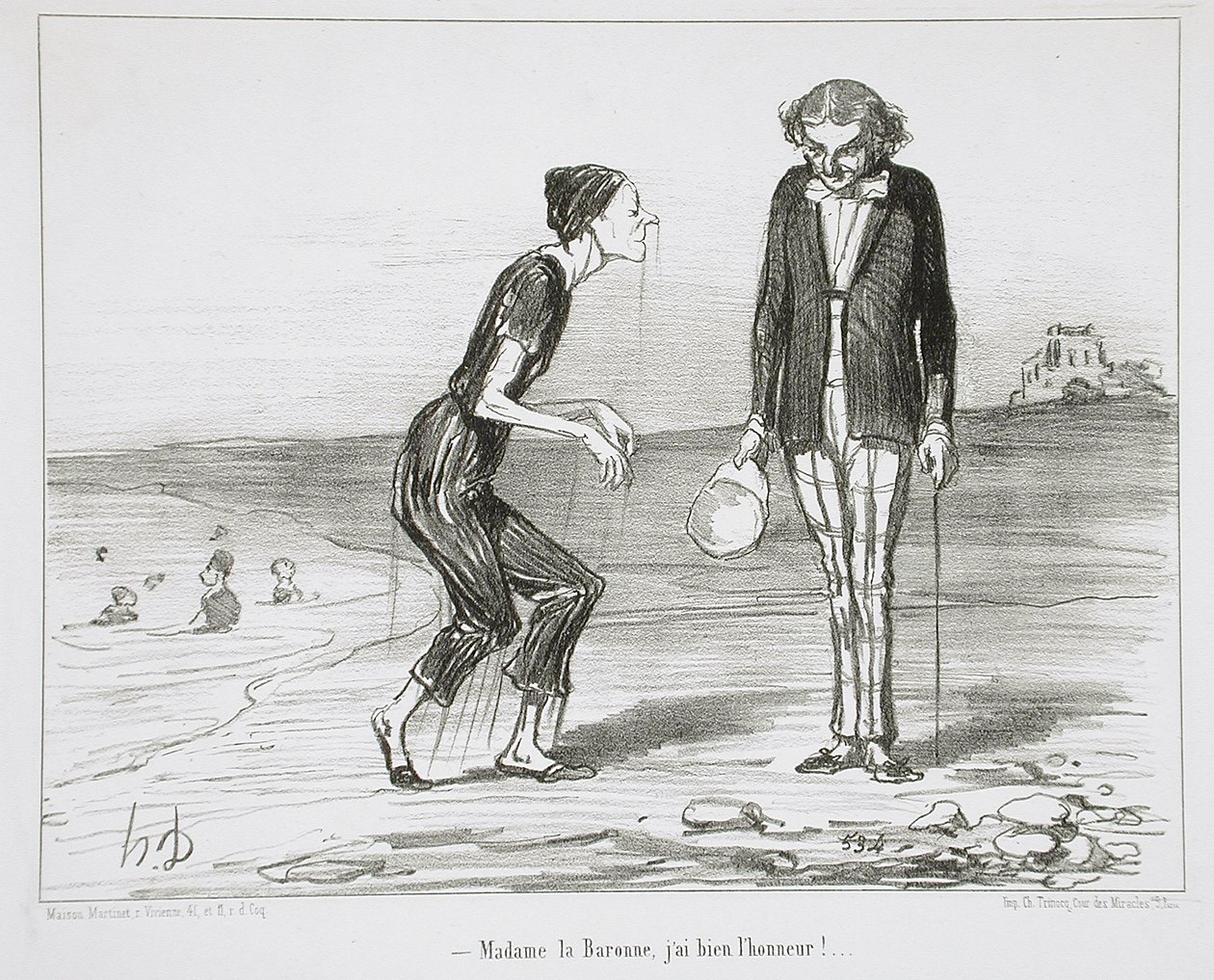 Madame la Baronne, ho il piacere! da Honoré Daumier