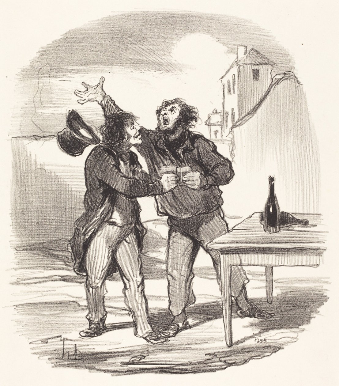 Membro... del dieci dicembre prendendo il la... da Honoré Daumier