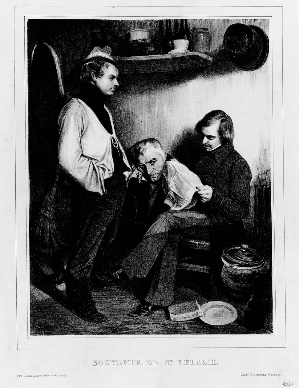Memorie di Sainte-Pelagie da Honoré Daumier