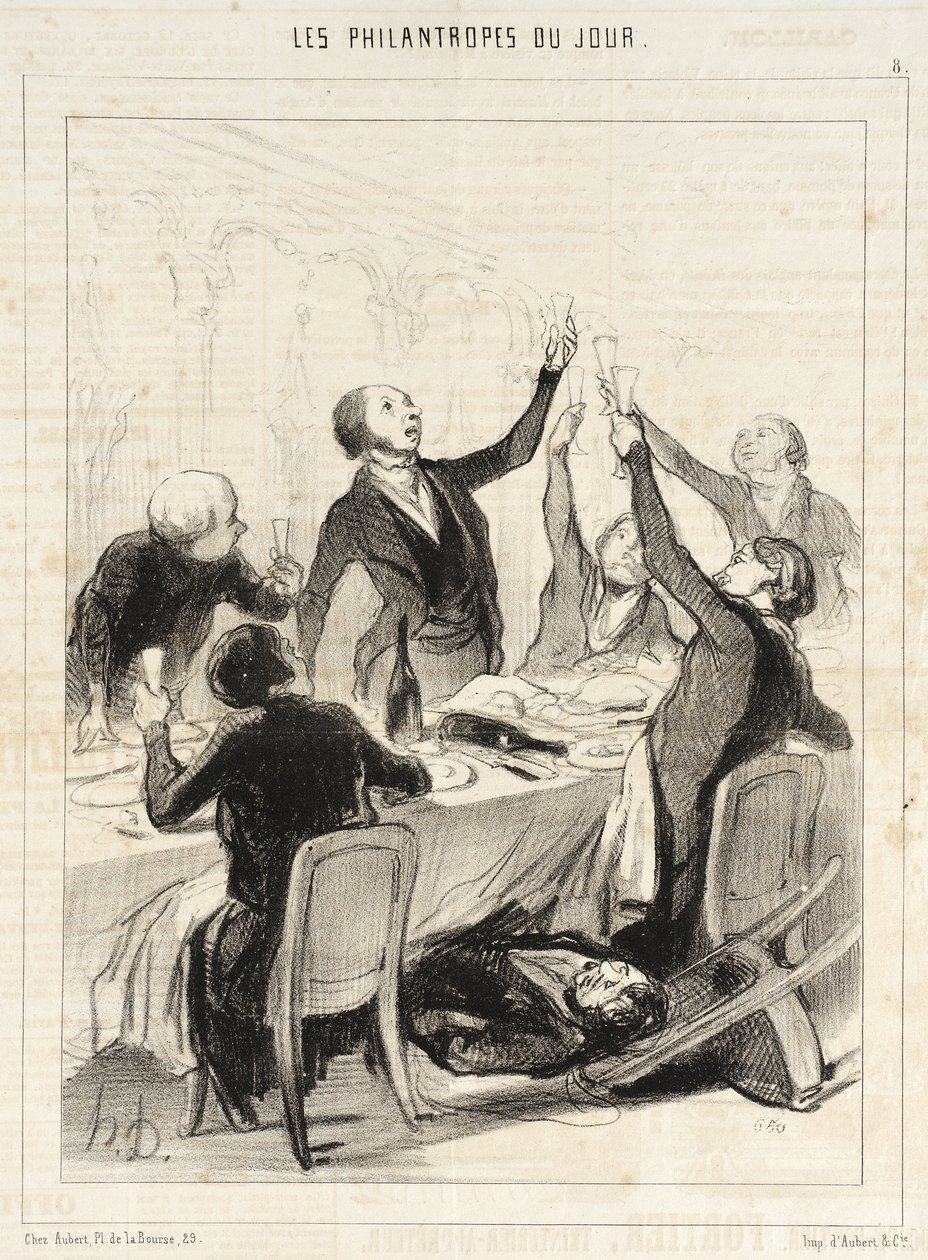 Signori... ci resta ancora un 43° brindisi da dedicare alla Società di Temperanza... da Honoré Daumier