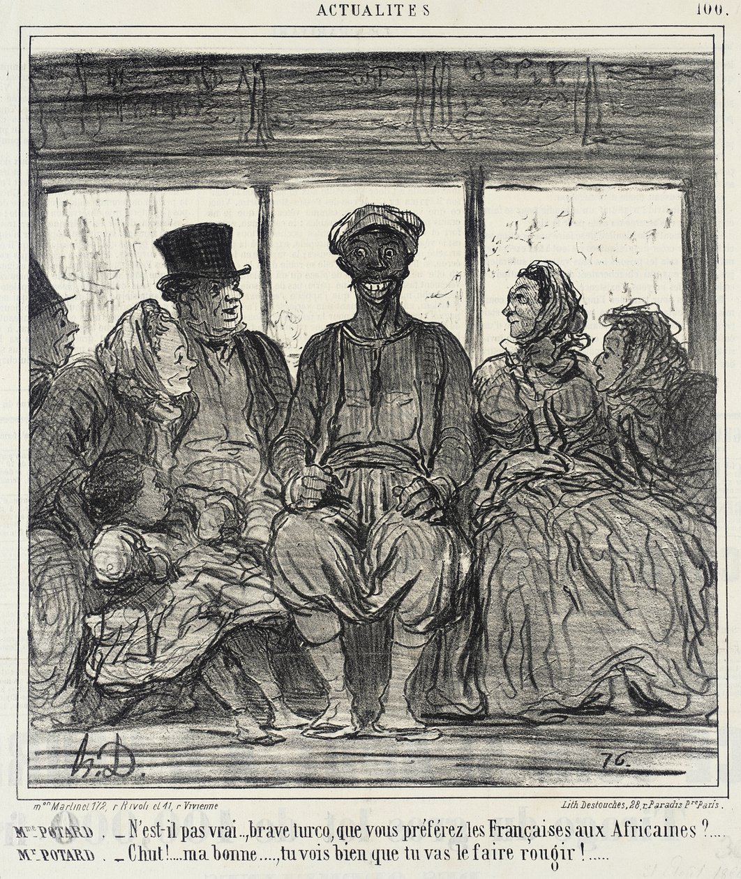 Signora Potard. - Non è forse vero, caro turco... da Honoré Daumier