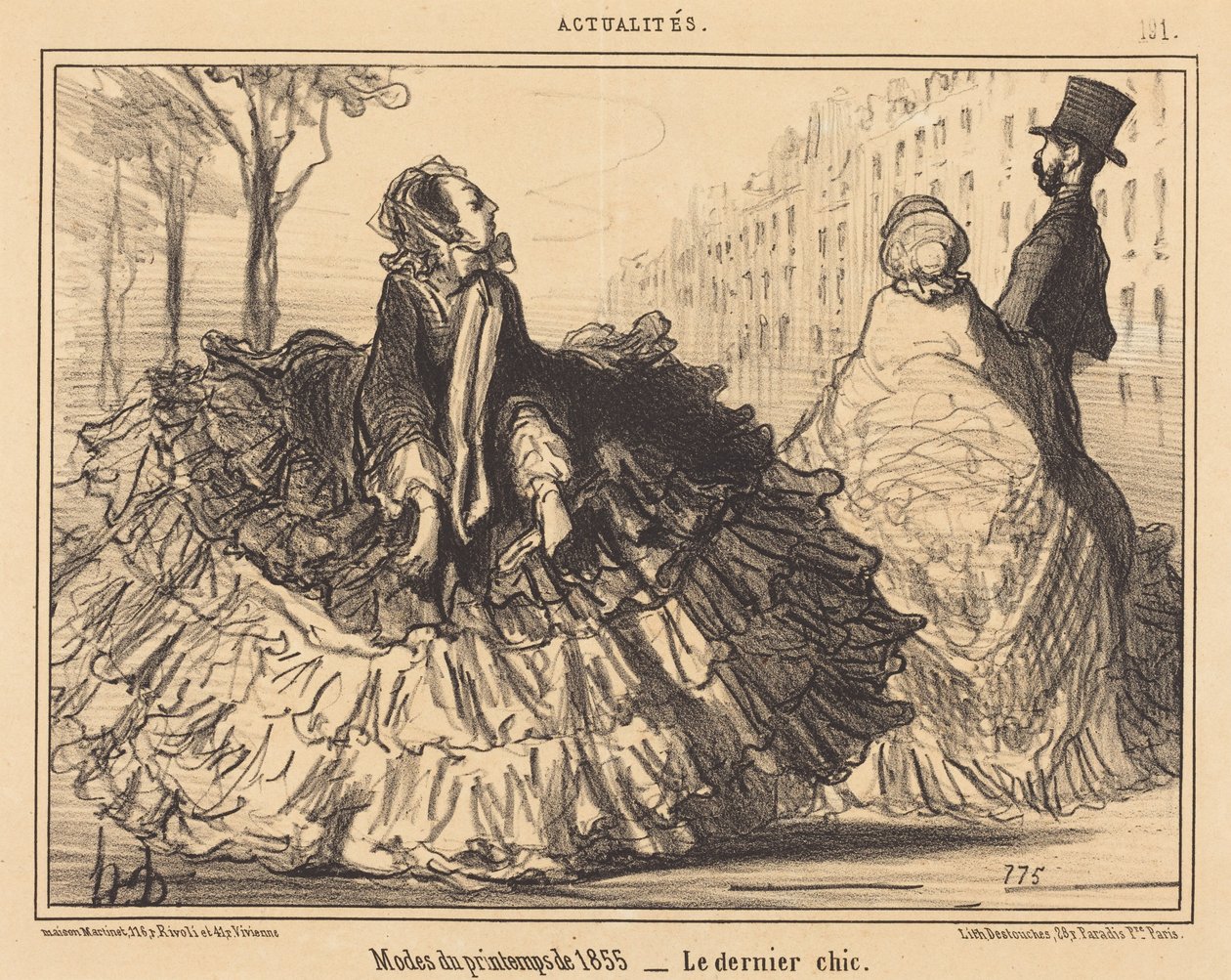 Mode primaverili del 1855 da Honoré Daumier