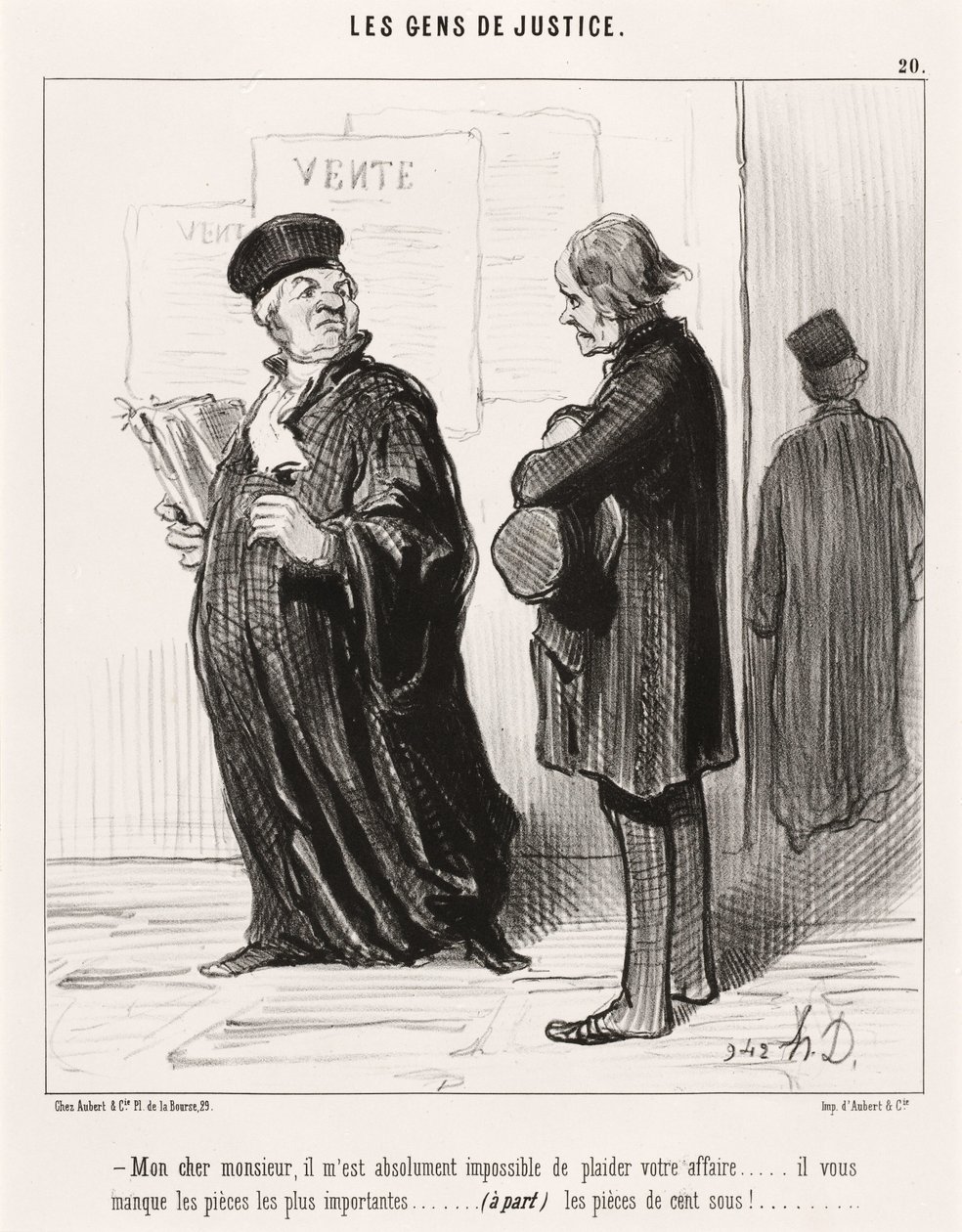 Mio caro signore... è impossibile difendere la vostra causa da Honoré Daumier