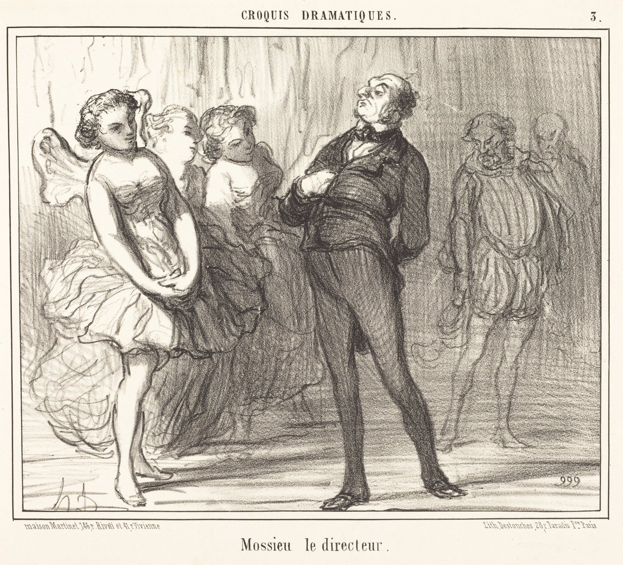 Mossieu il direttore da Honoré Daumier
