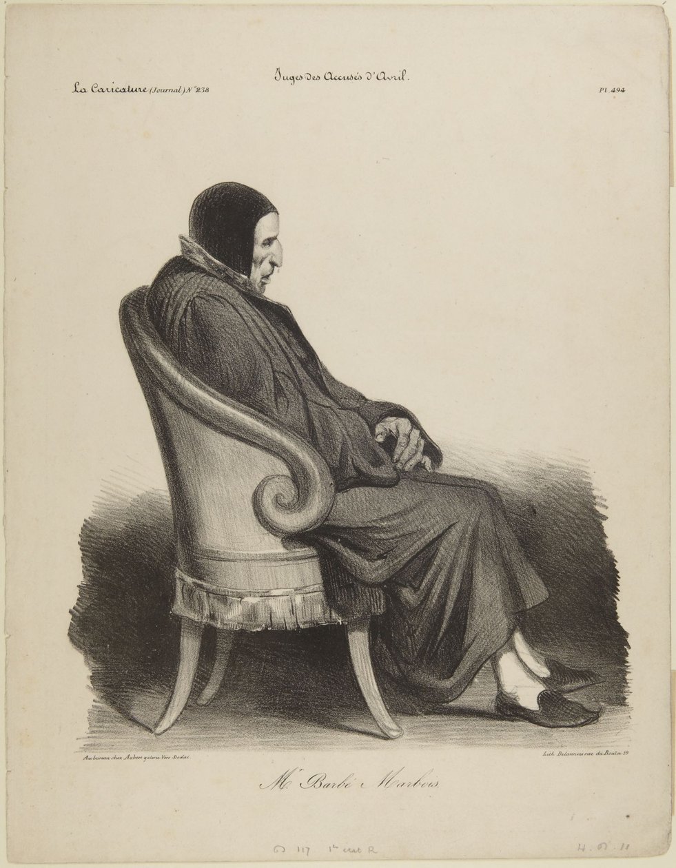 Signor Barb, Marbois da Honoré Daumier