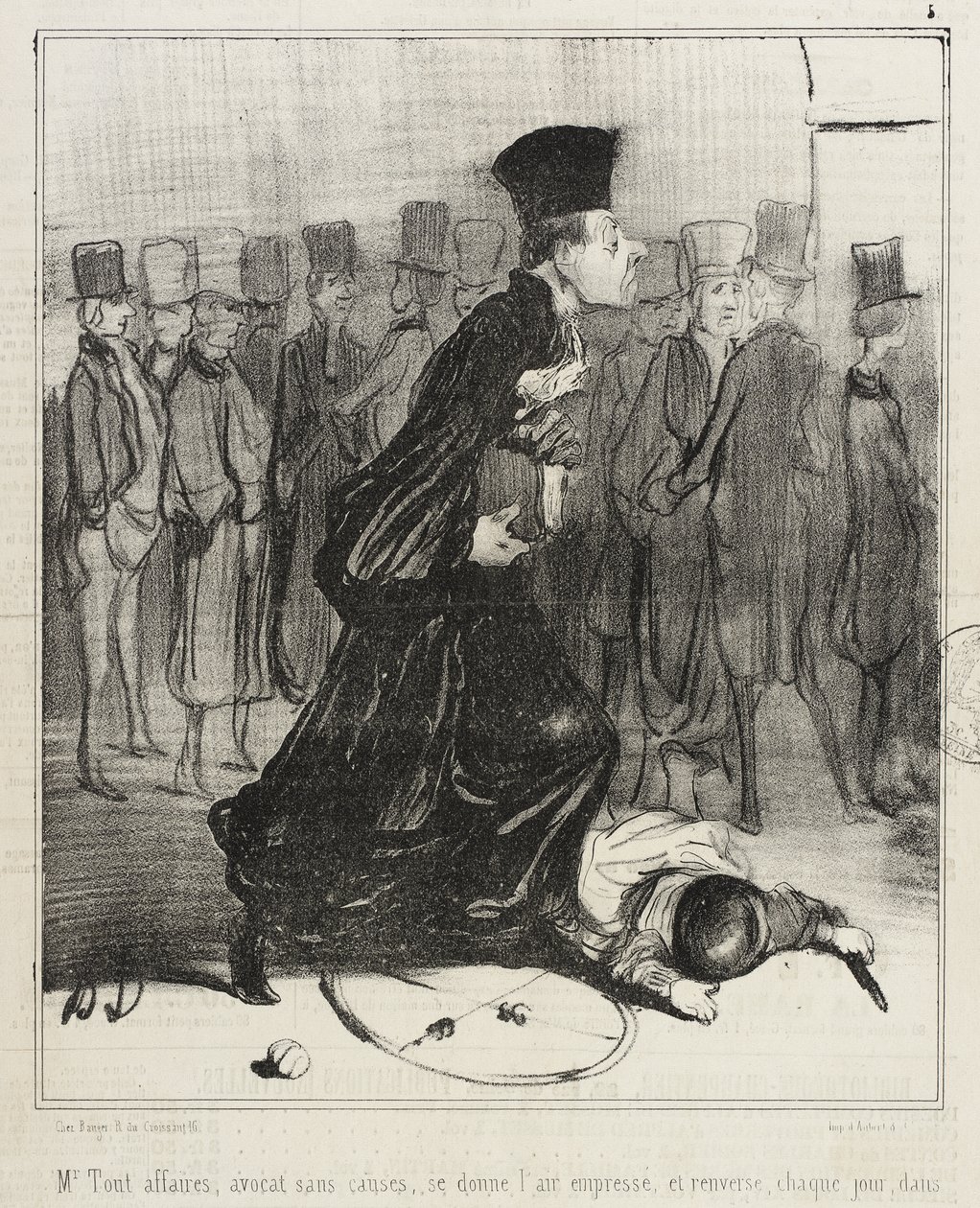 Il signor "Tutto Affari", avvocato senza cause... da Honoré Daumier