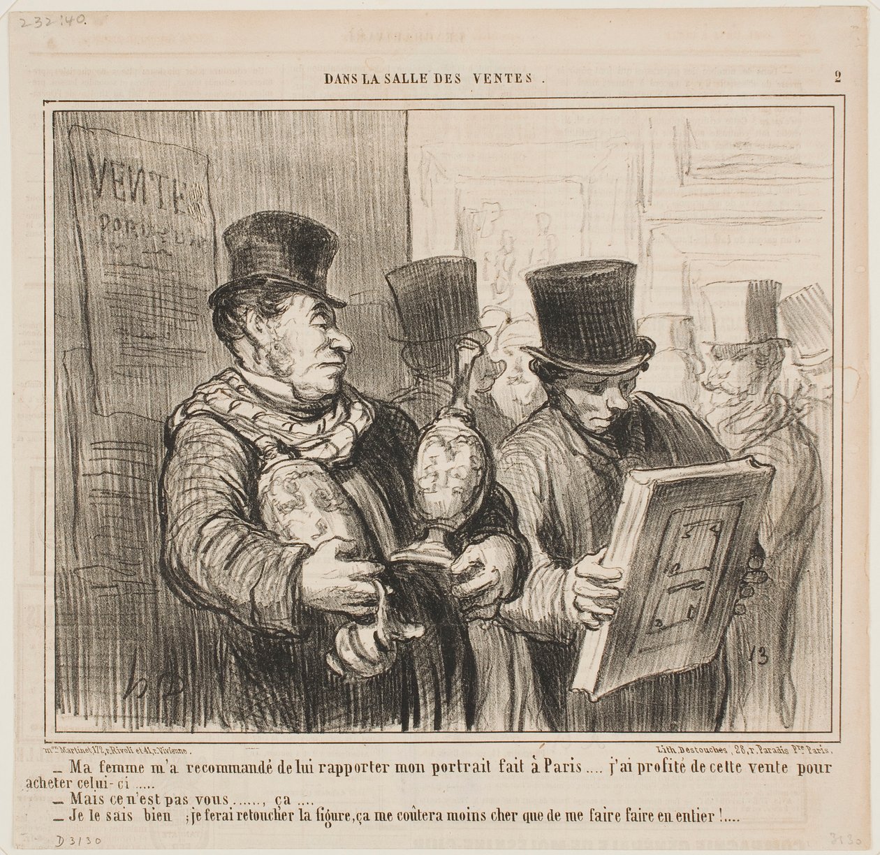 Mia moglie mi ha chiesto di farmi fare un ritratto quando sarò a Parigi da Honoré Daumier