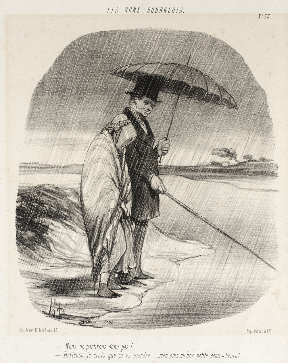 Allora non partiremo!... da Honoré Daumier