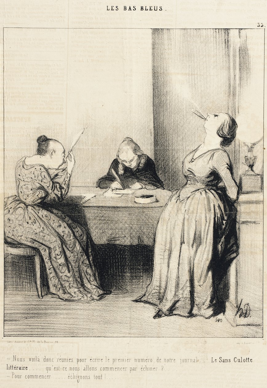 Eccoci qui... riunite per scrivere il primo numero... da Honoré Daumier