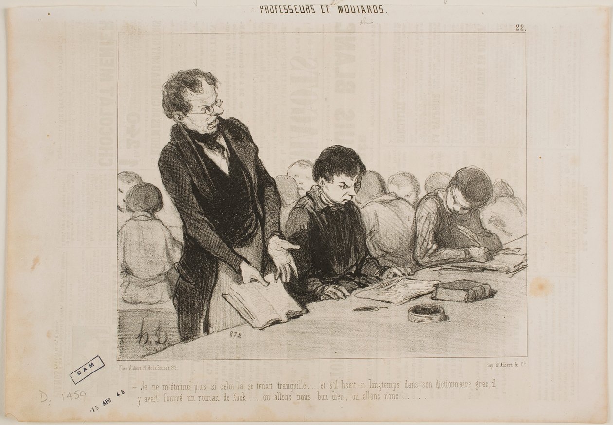 Ora capisco perché questo tizio è rimasto così zitto per tutto il tempo... da Honoré Daumier