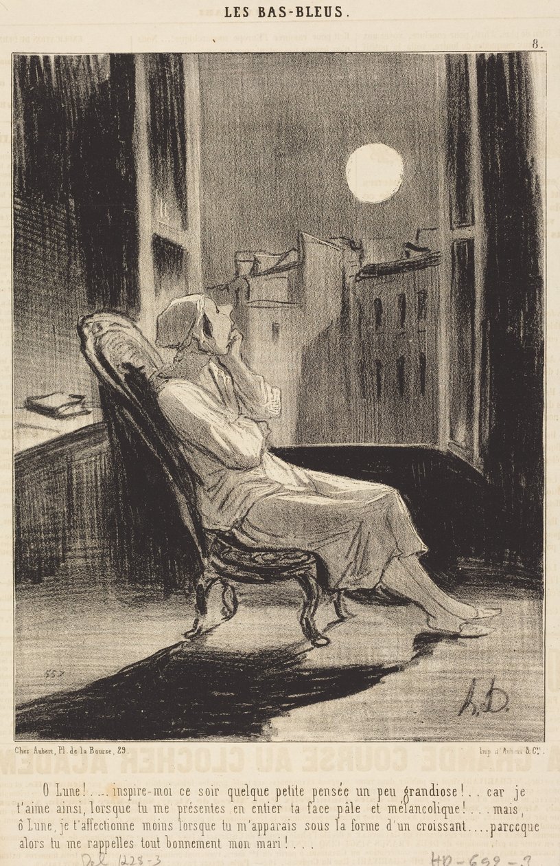 Oh, Luna!... ispirami stasera qualche piccolo pensiero... da Honoré Daumier