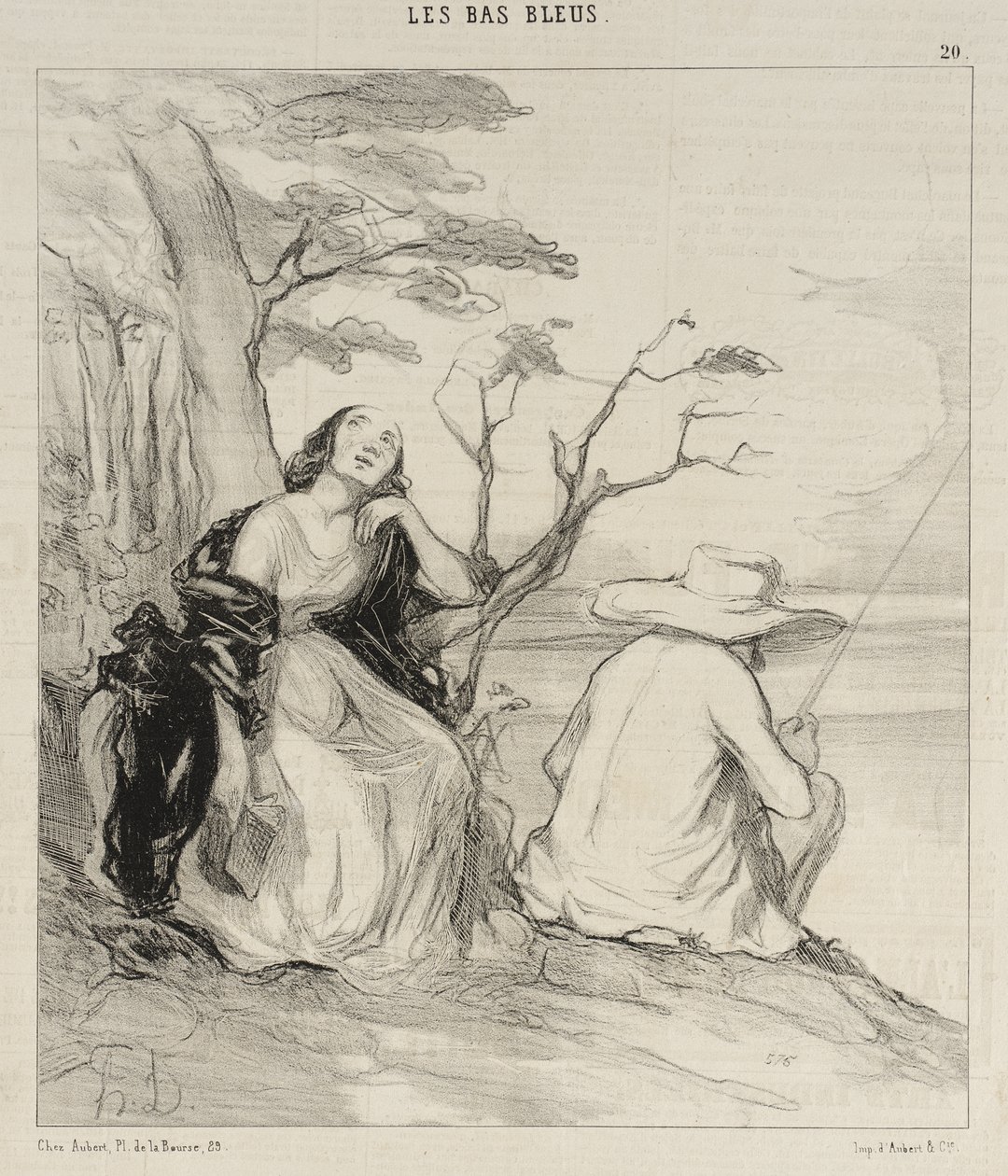 O dolore!... aver sognato... un marito... da Honoré Daumier
