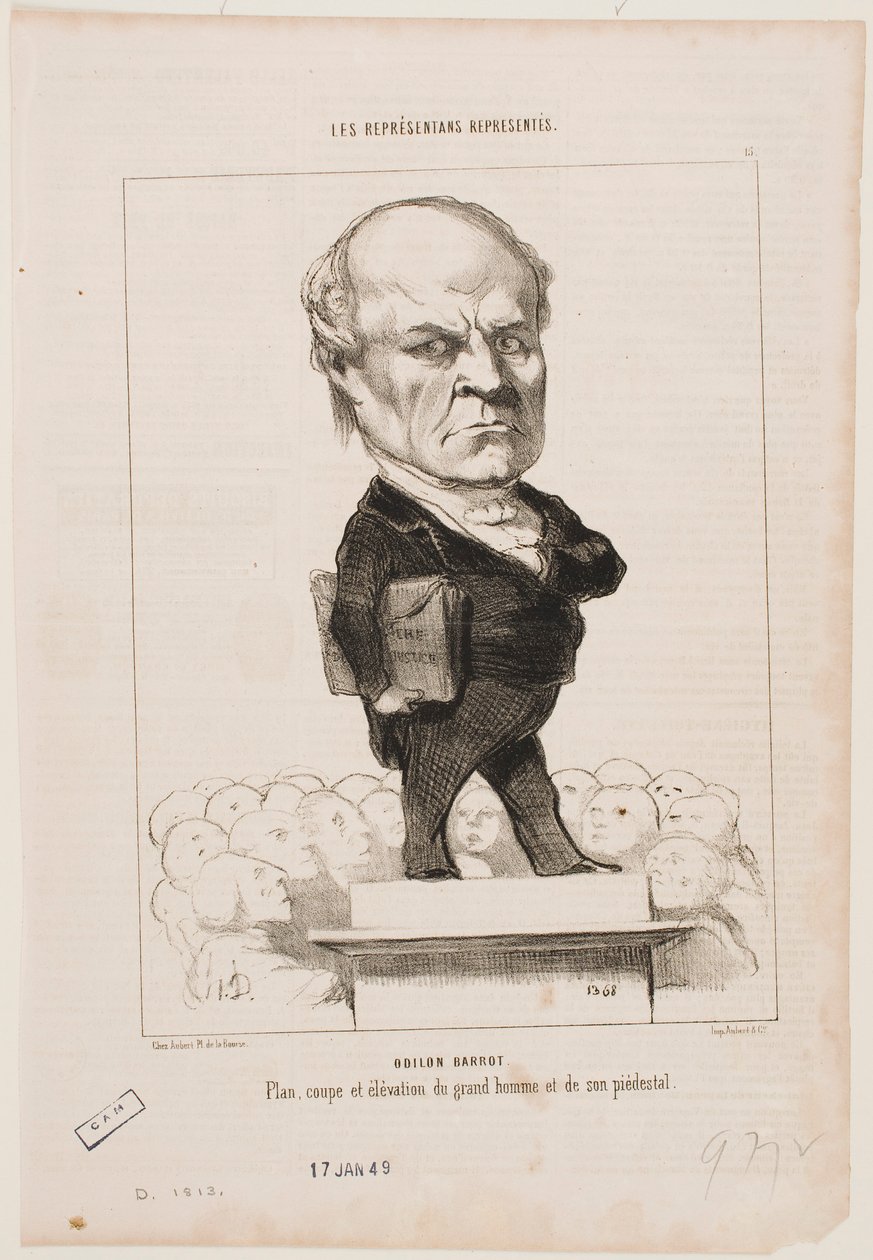 Odilon Barrot da Honoré Daumier