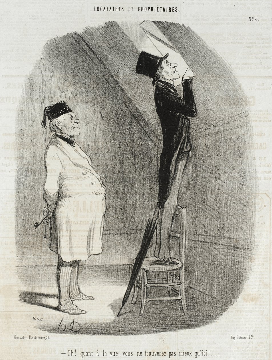 Oh!  Per quanto riguarda il panorama, non troverete posto migliore di questo! da Honoré Daumier