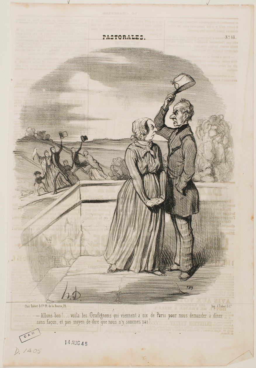Oh no, guarda, i Grafignon sono appena arrivati da Parigi, tutti e sei,... da Honoré Daumier