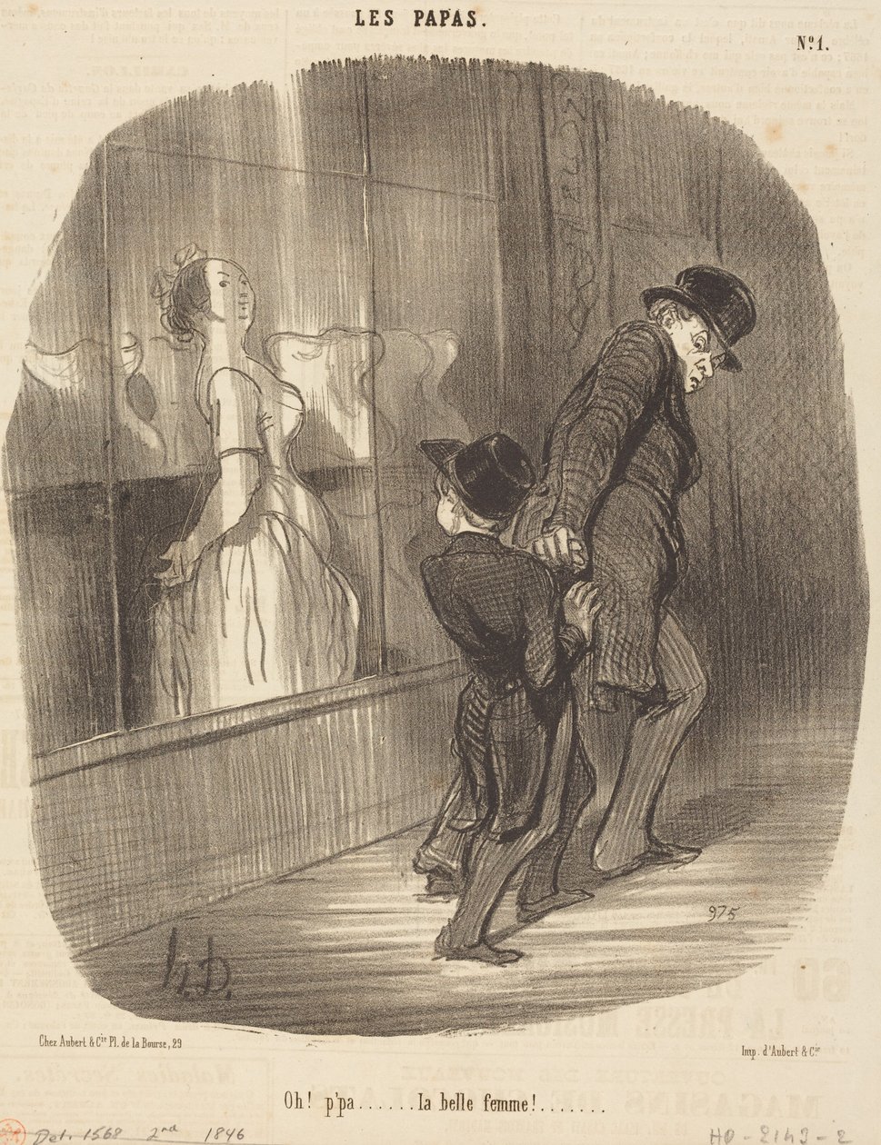 Oh! Papà... che bella donna! da Honoré Daumier