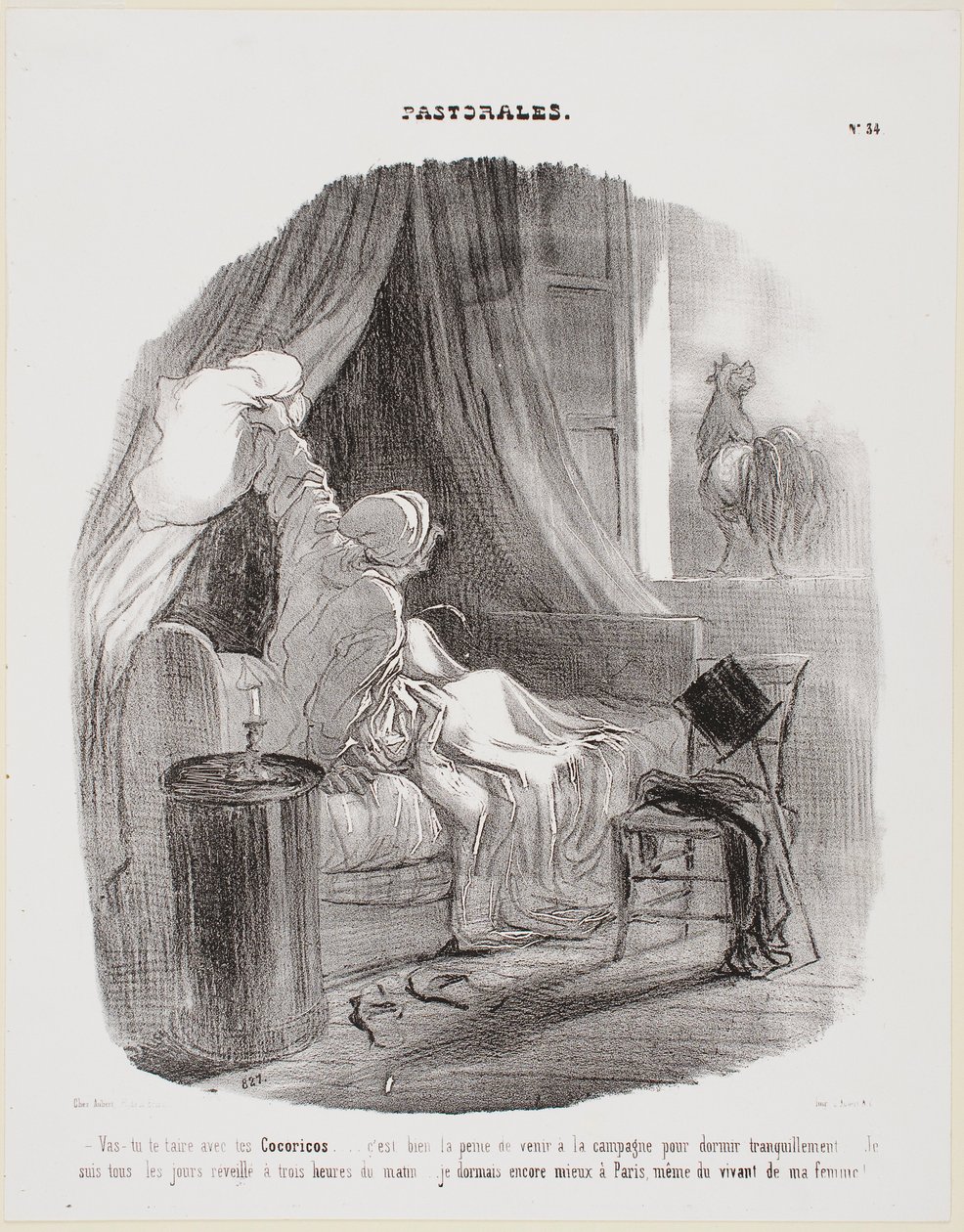 Oh, smettila con questo "cioc-cioc-cioc"! da Honoré Daumier