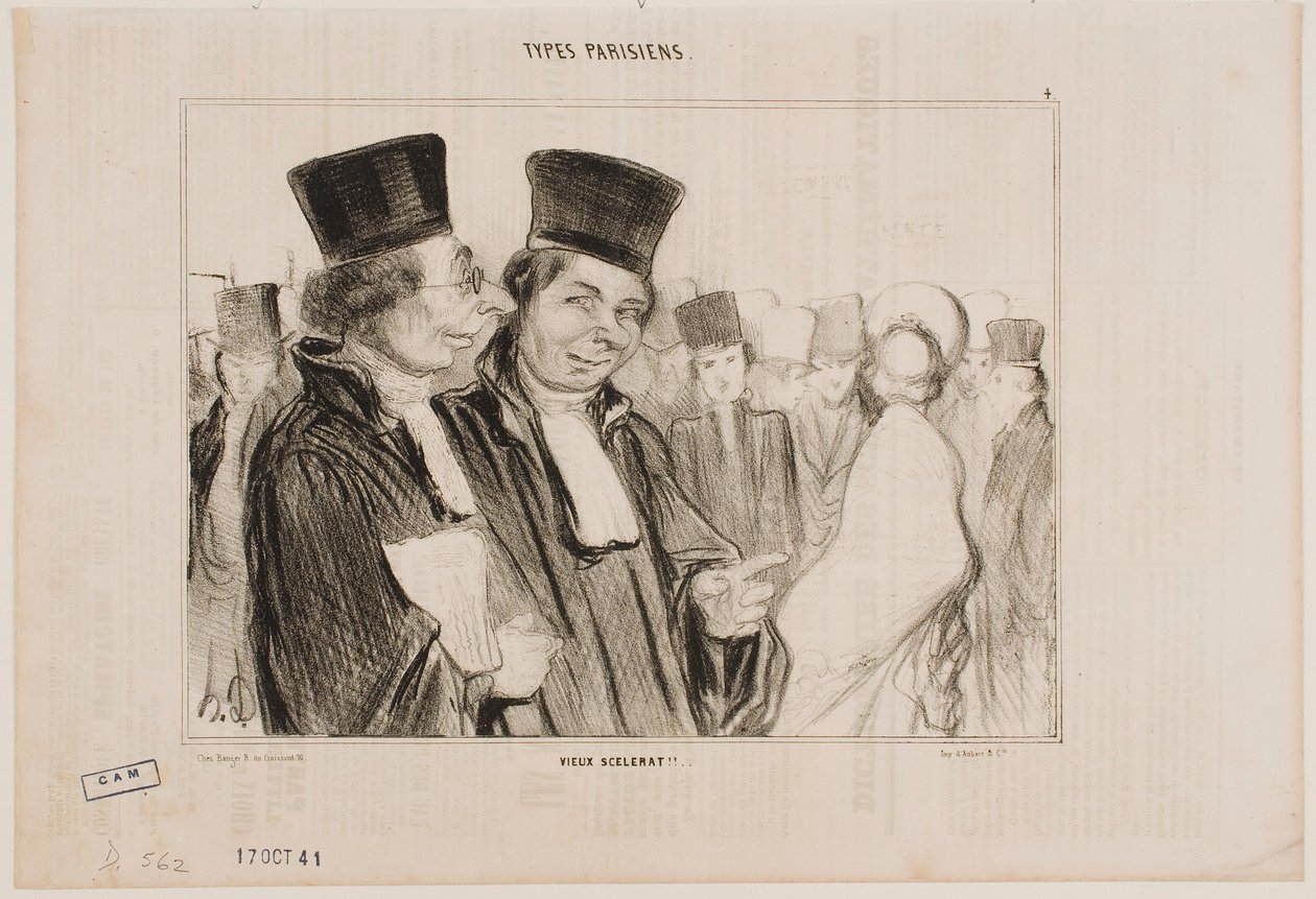 Il vecchio cattivo!! da Honoré Daumier