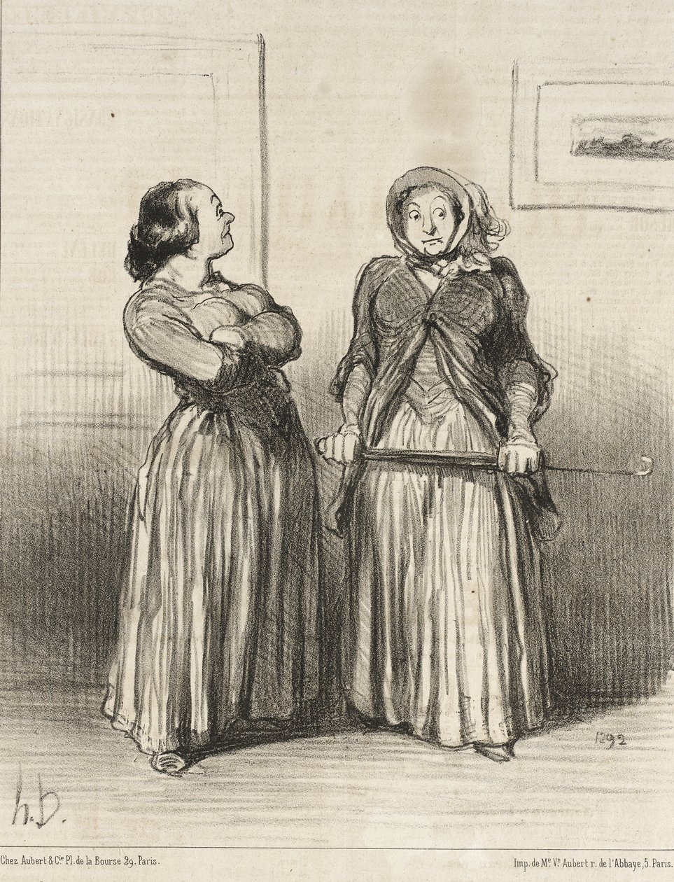Si dice che le belle donne siano... molto richieste... da Honoré Daumier