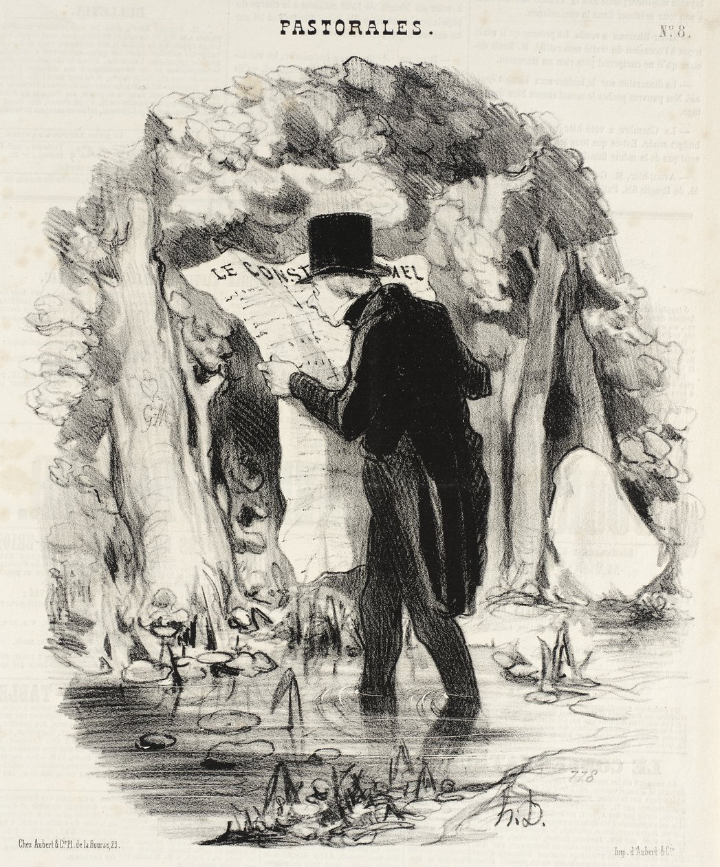 Dove si può leggere Le Constitutionnel! da Honoré Daumier