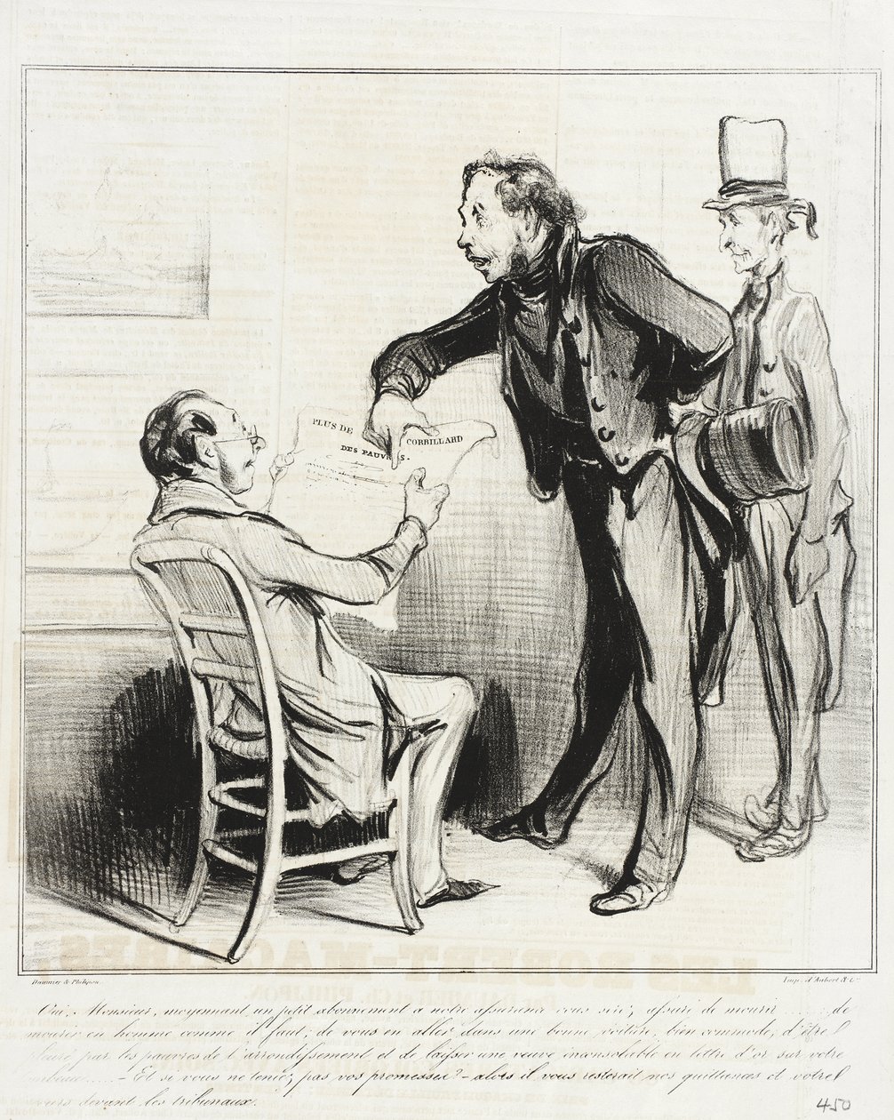 Sì, signore, dietro un piccolo abbonamento da Honoré Daumier