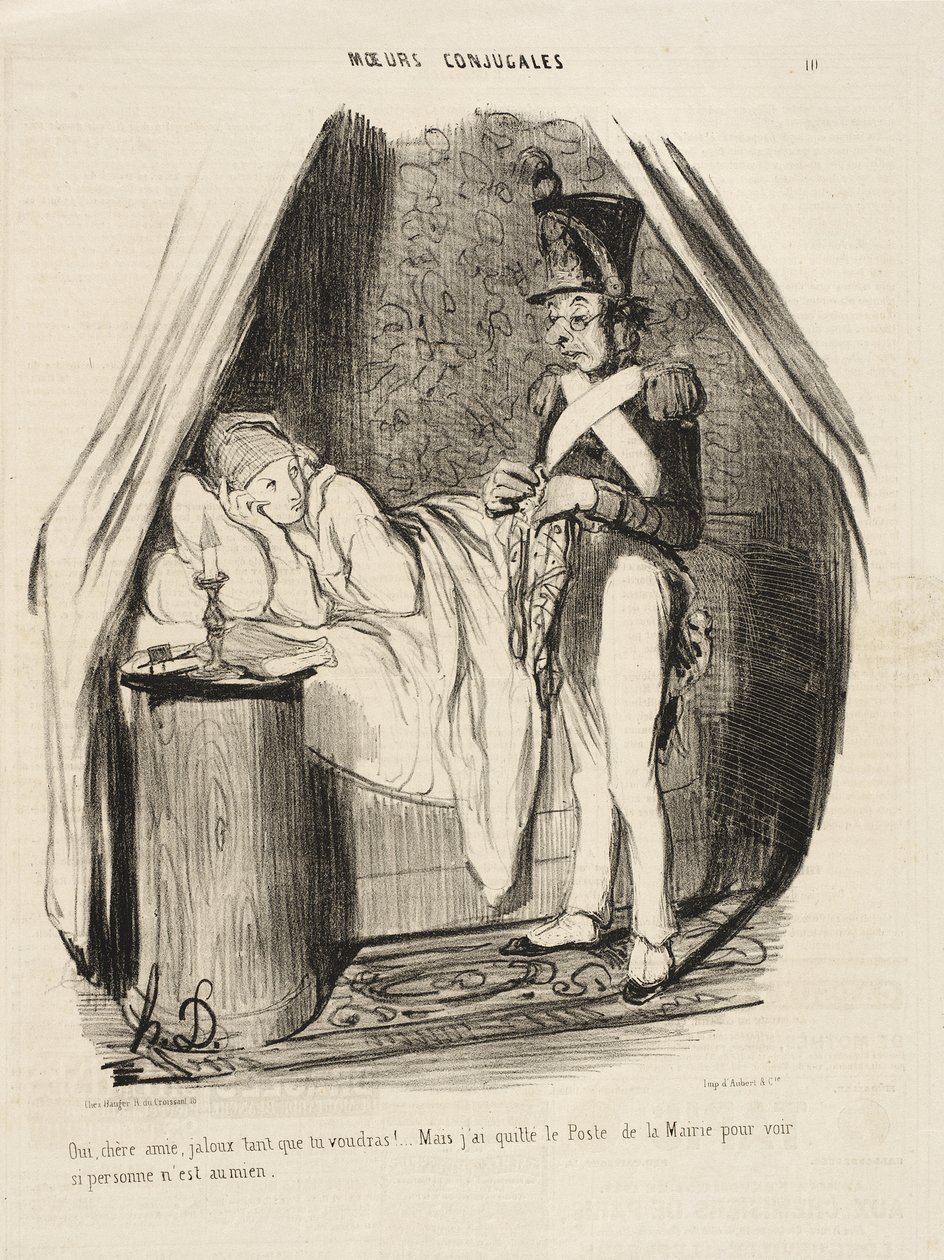 Sì, cara amica, geloso quanto vuoi!... da Honoré Daumier