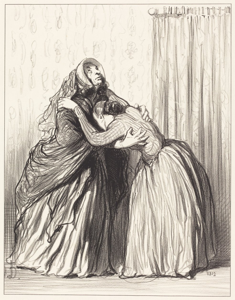 Sì, mia cara, mio marito ha ristabilito la mia dignità... da Honoré Daumier