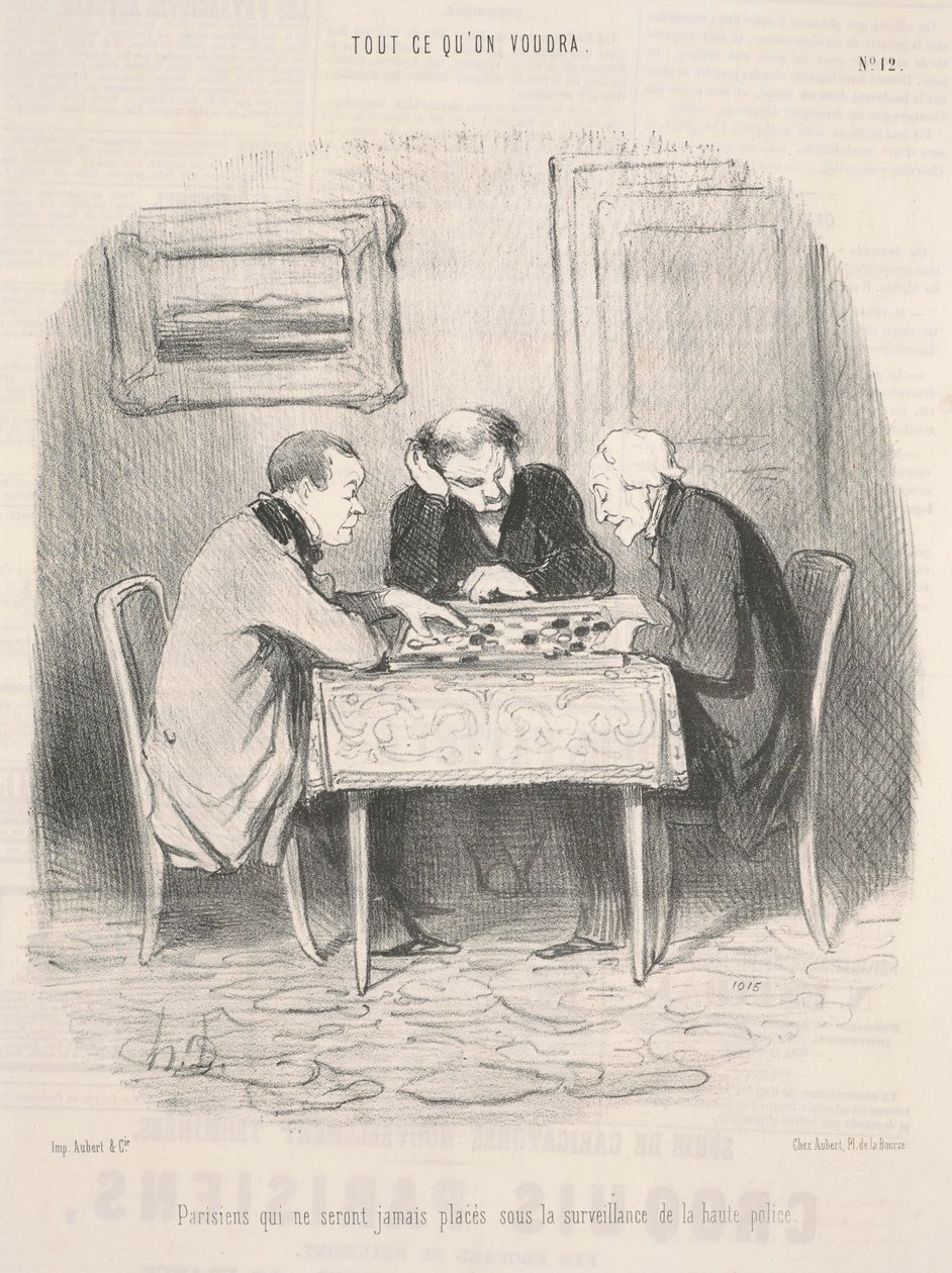 Parigini che non saranno mai ... sotto la sorveglianza ... da Honoré Daumier