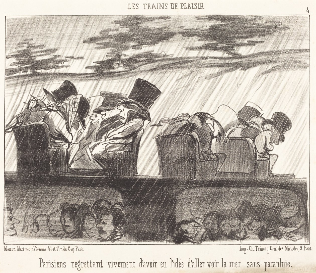 I parigini che lo rimpiangono profondamente... da Honoré Daumier