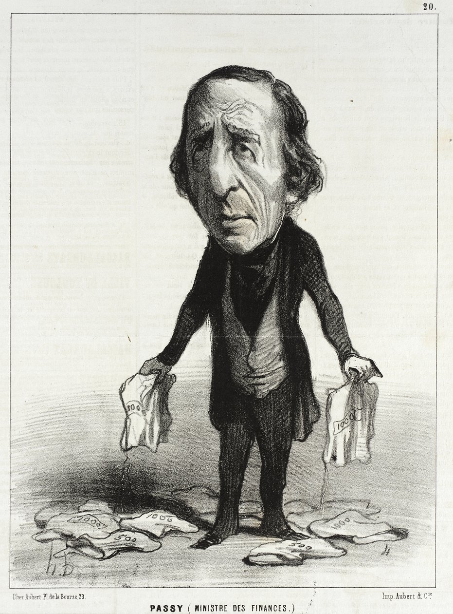 Passy (Ministro delle Finanze) da Honoré Daumier