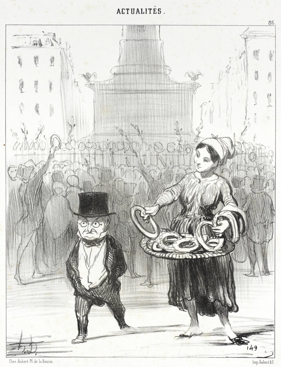 Place de la Bastille da Honoré Daumier