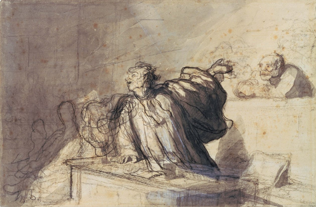 Arringa della difesa da Honoré Daumier