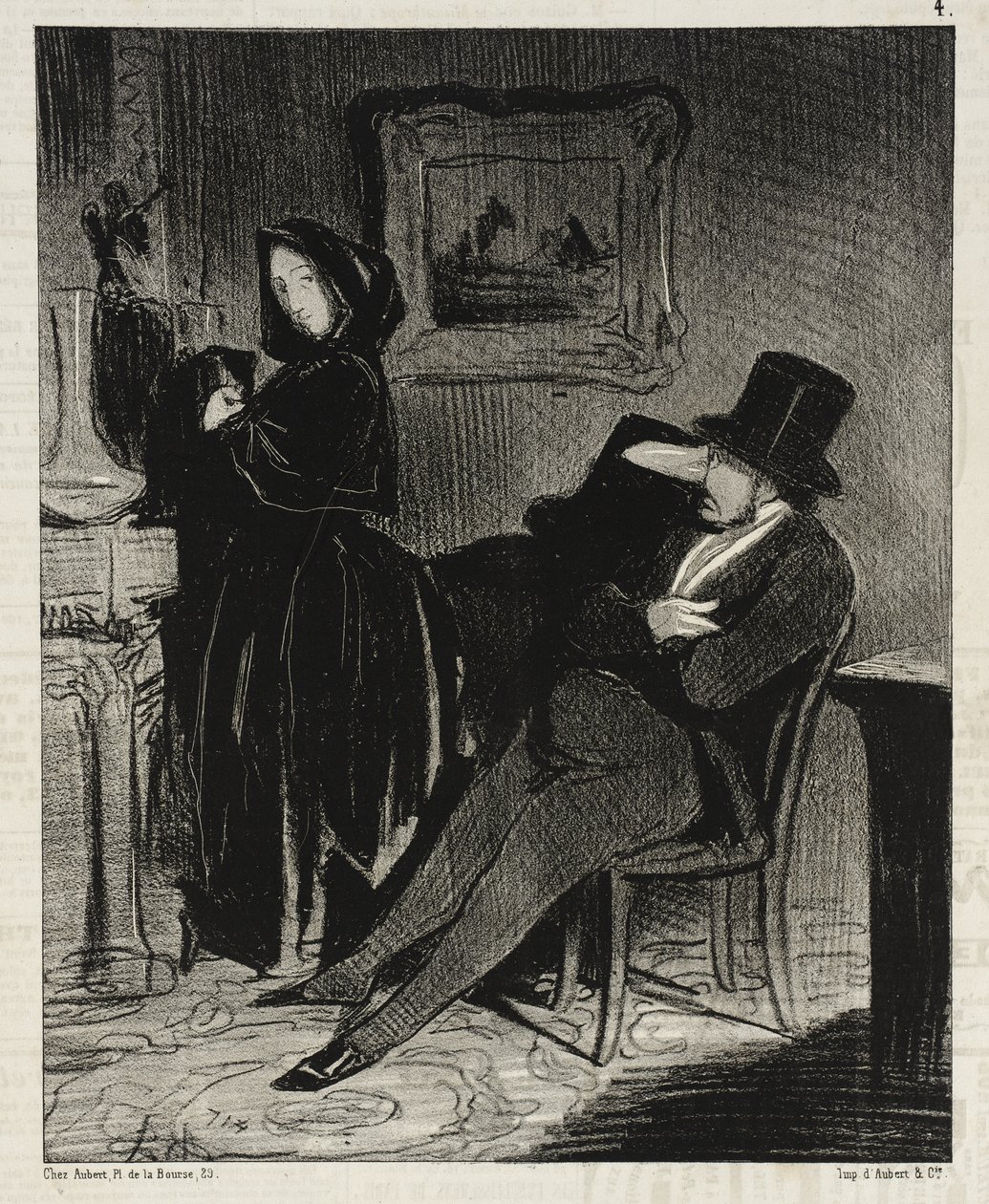 Più spesso di quanto ti accompagnerò al ballo... da Honoré Daumier