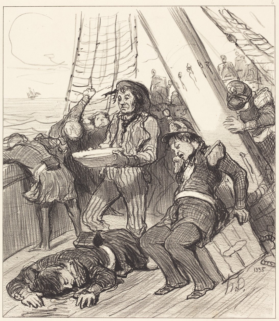 Diversi membri della Guardia Nazionale che non avevano pensato... da Honoré Daumier