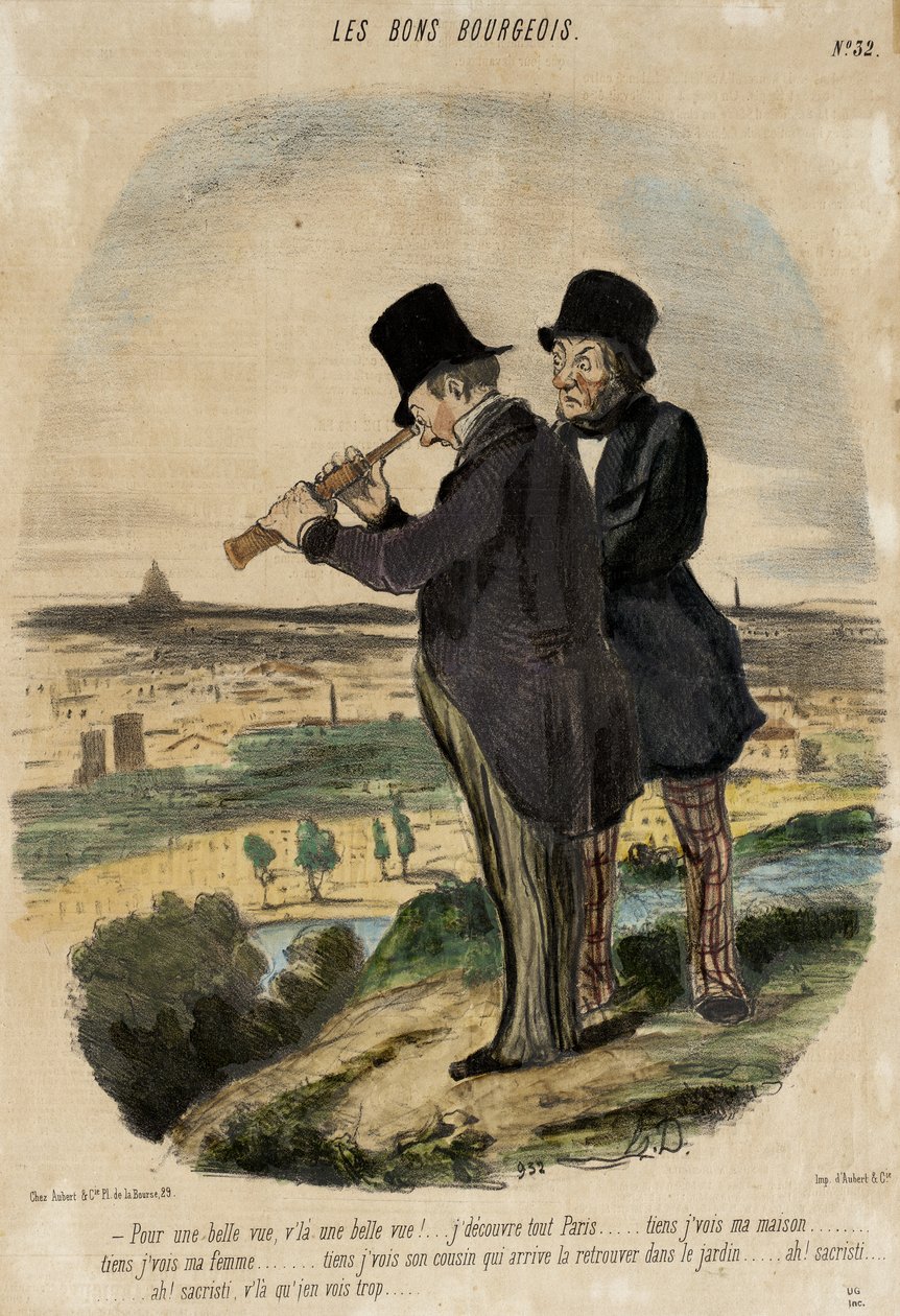Per una bella vista, ecco una bella vista!... da Honoré Daumier