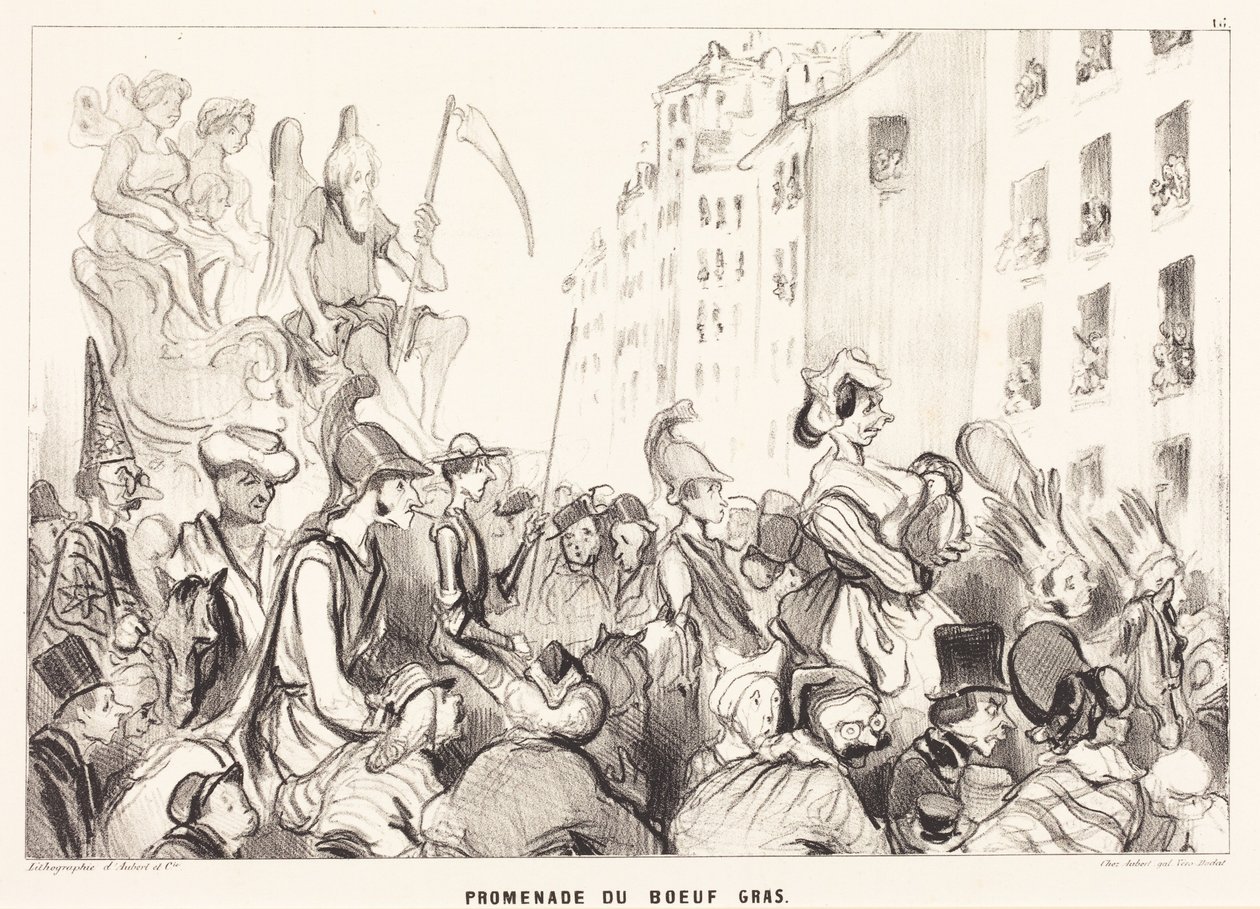 Passeggiata del “Boeuf gras” da Honoré Daumier