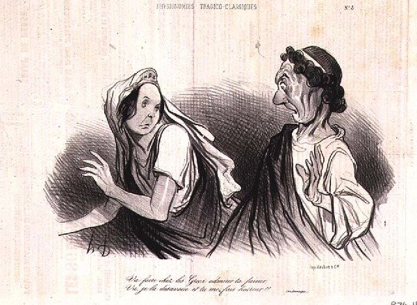 Fisiognomia dei personaggi della tragedia classica; 