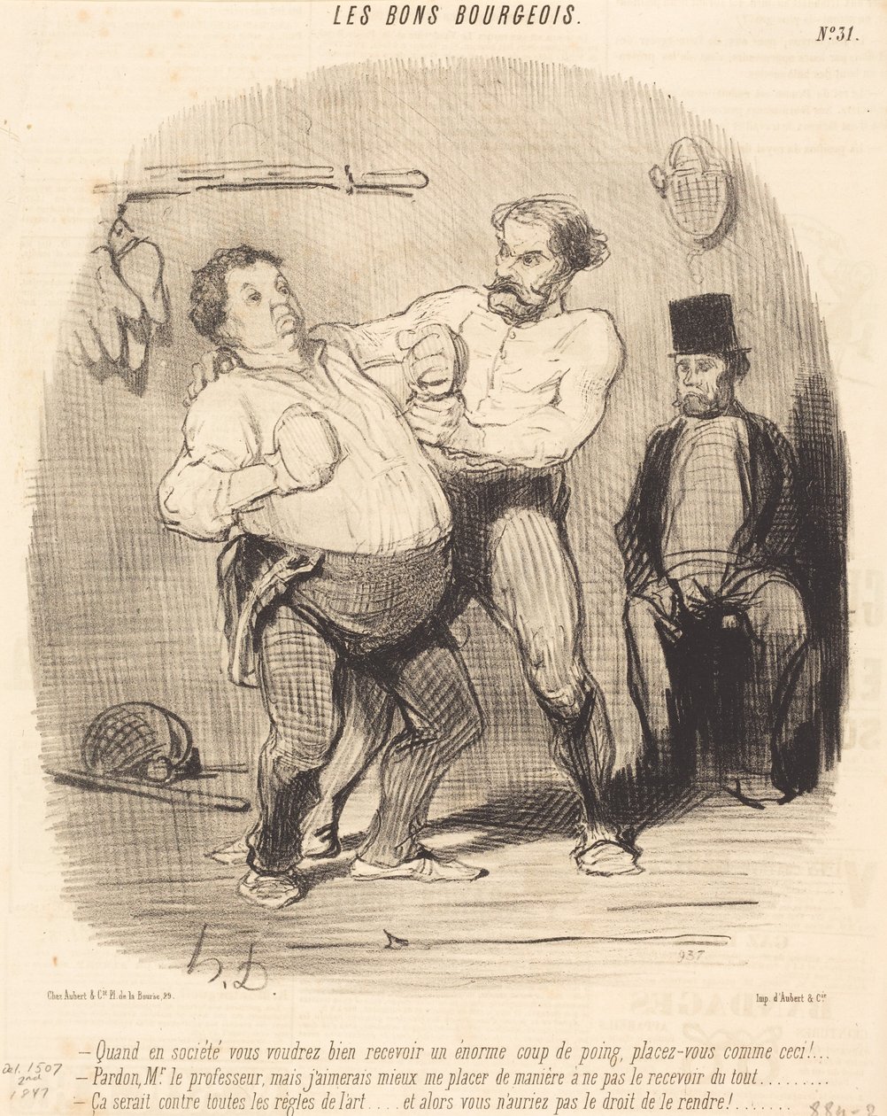 Quando in società vorrete accettare un... bicchiere... da Honoré Daumier
