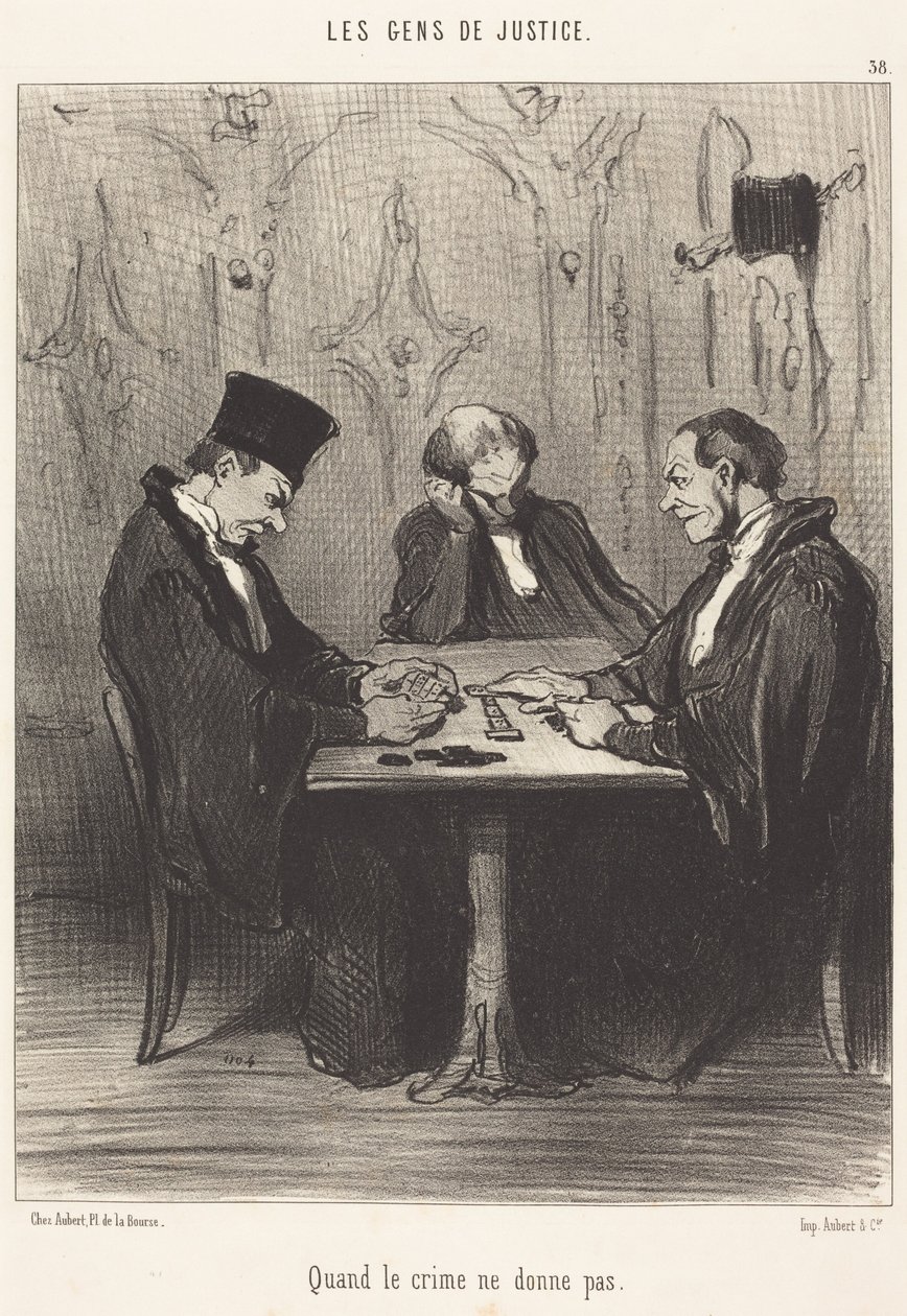 Quando il crimine non paga da Honoré Daumier